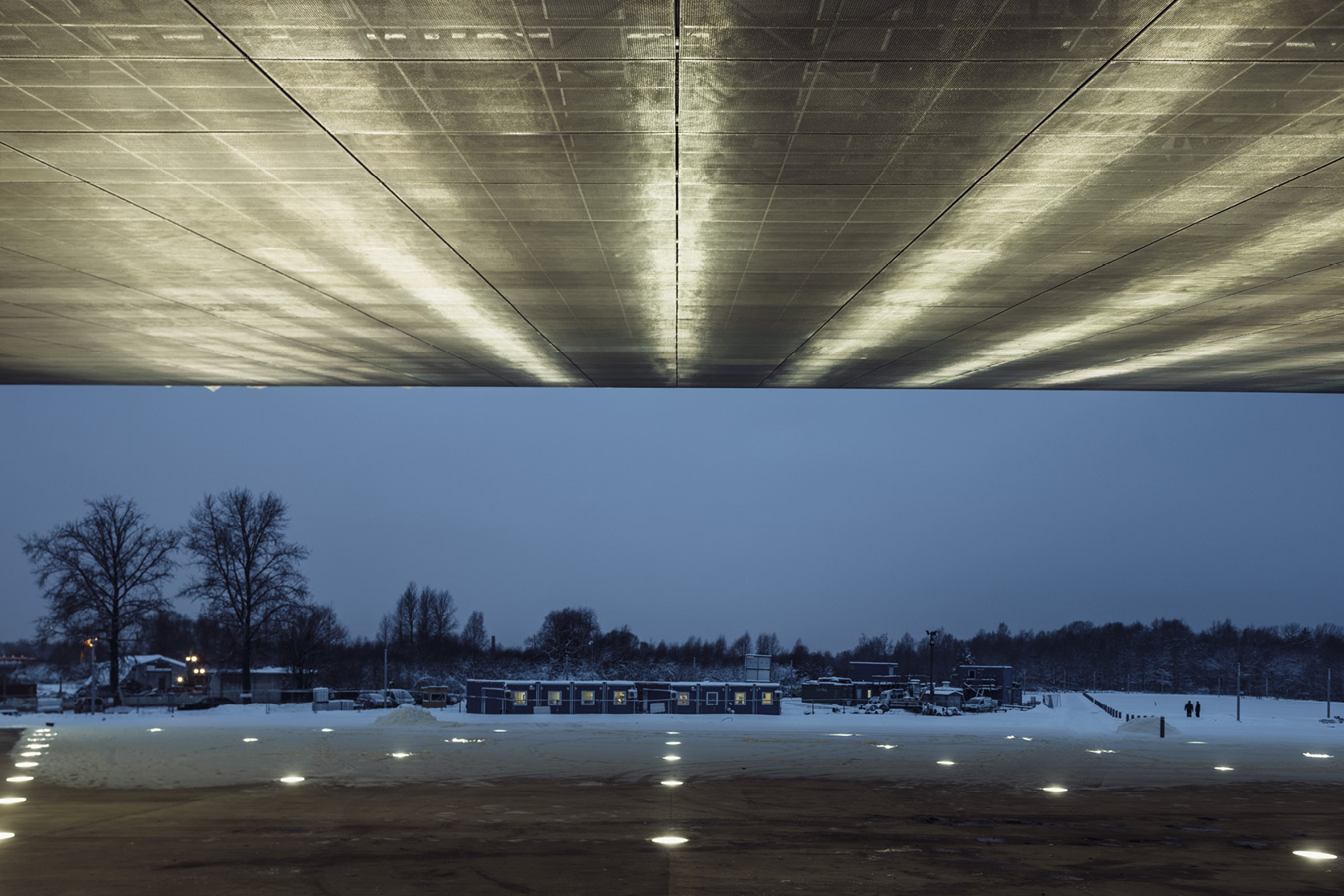 Le Musée National Estonien sous la neige Lina Ghotmeh — Architecture 5