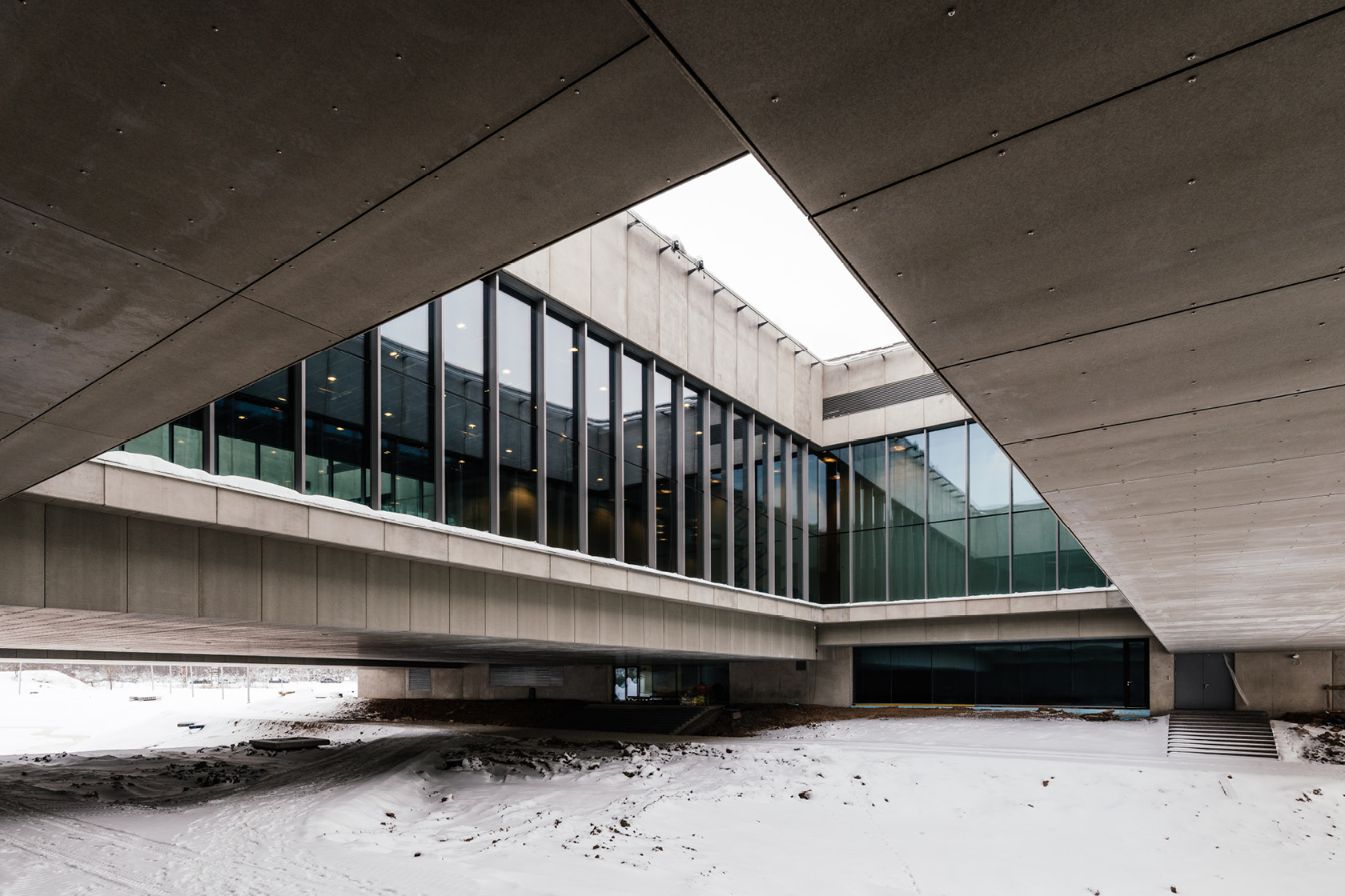 Le Musée National Estonien sous la neige Lina Ghotmeh — Architecture Untitled-67