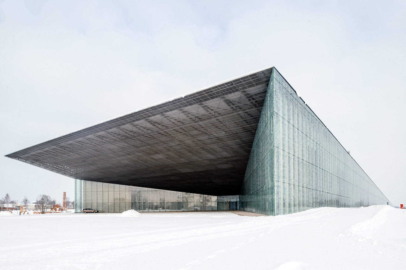 Le Musée National Estonien sous la neige Lina Ghotmeh — Architecture 6