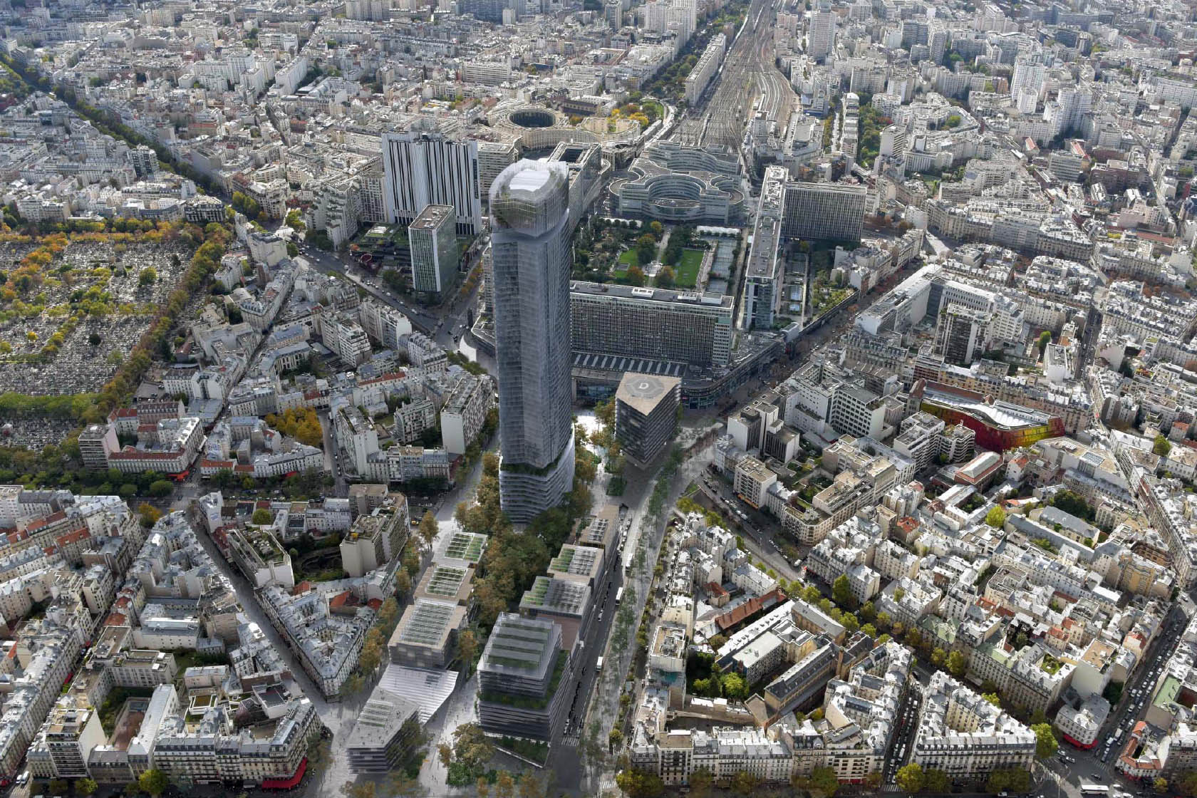 Lauréats. Réaménagement du quartier Maine-Montparnasse. Lina Ghotmeh — Architecture MontparnasseWinners_News1